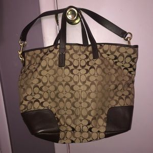 Coach Hobo Beige and Brown